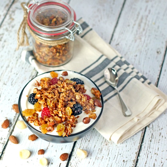 Foodista Recipes, Cooking Tips, and Food News Honey Nutty Granola
